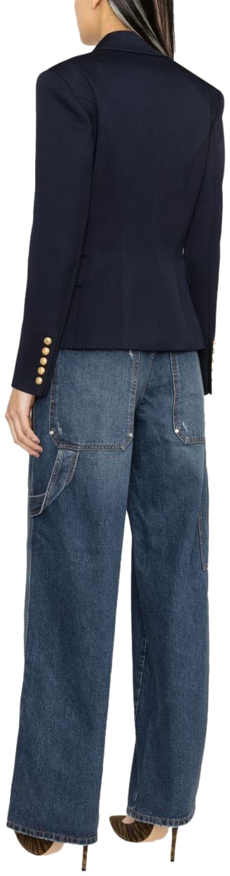 Balmain Jackets Blue Blauw