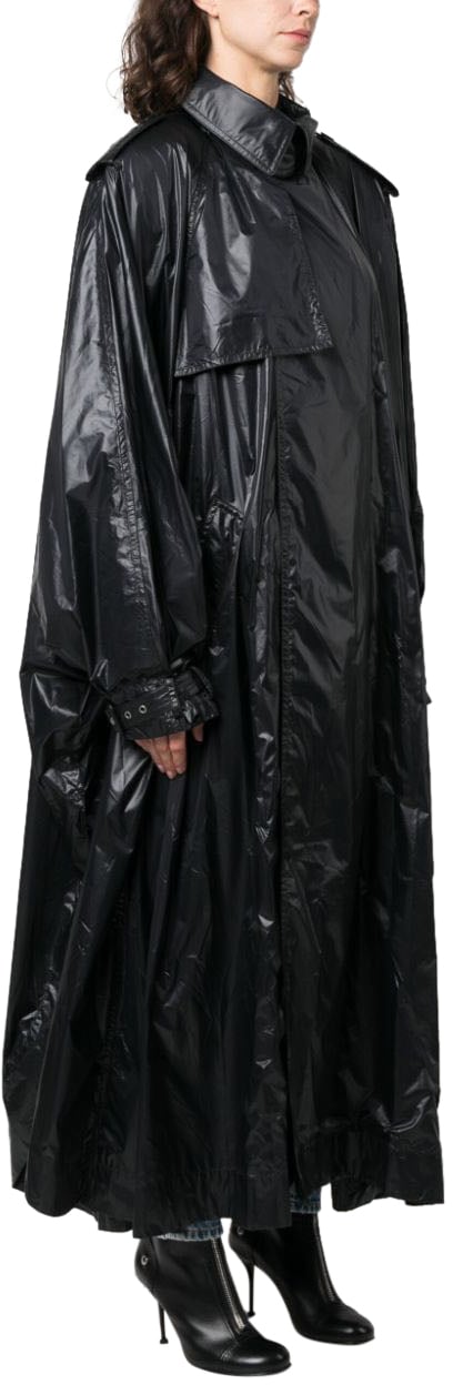 Saint Laurent Coats Black Zwart