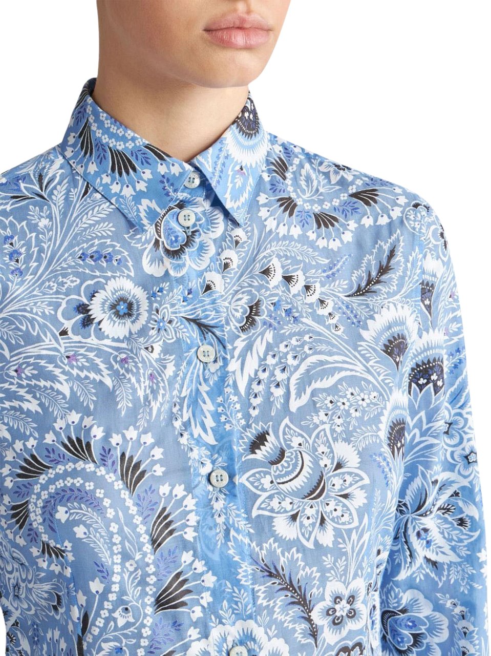 Etro Shirts Clear Blue Blauw