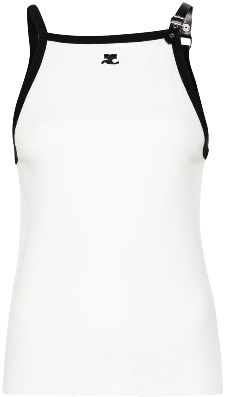 COURREGES Top Heritage Whiteblack Divers