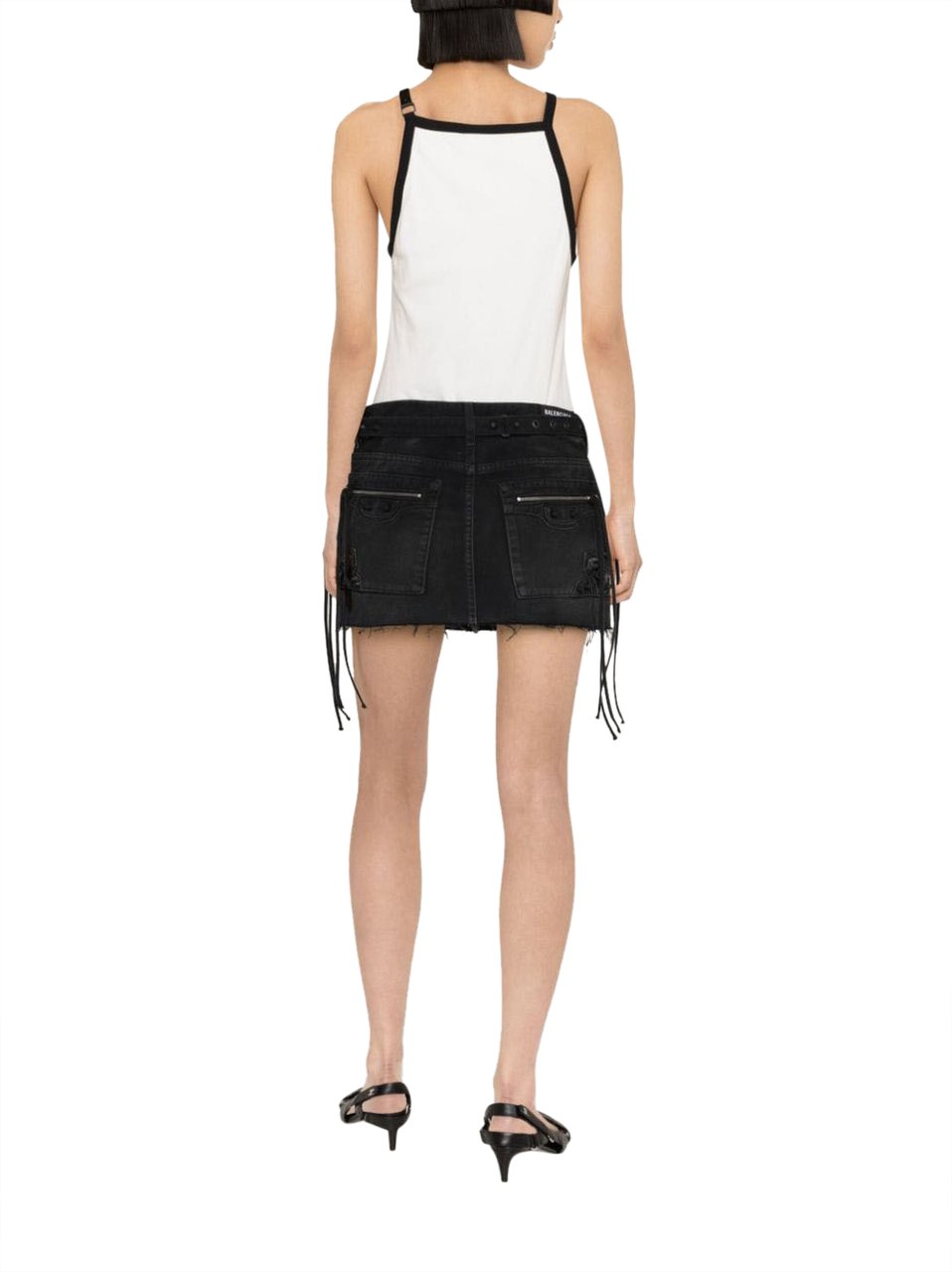 COURREGES Top Heritage Whiteblack Divers