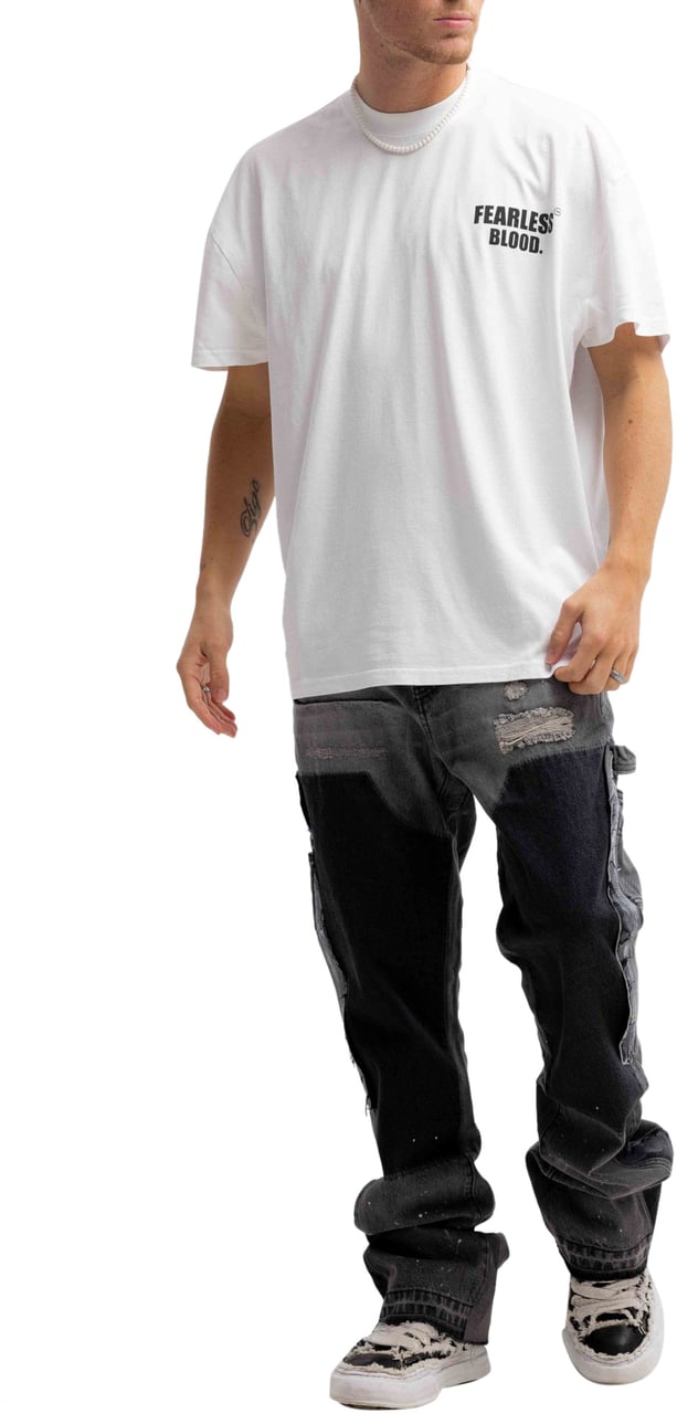 Fearless Blood Fb T-Shirt Wit