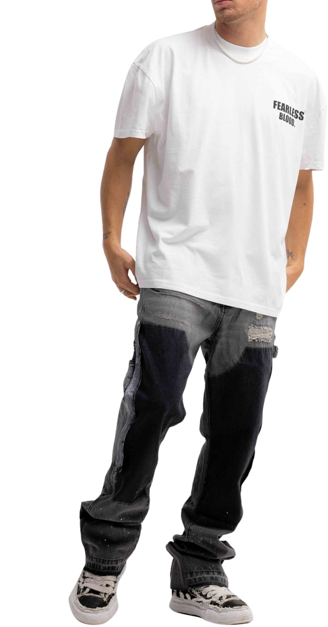 Fearless Blood Fb T-Shirt Wit