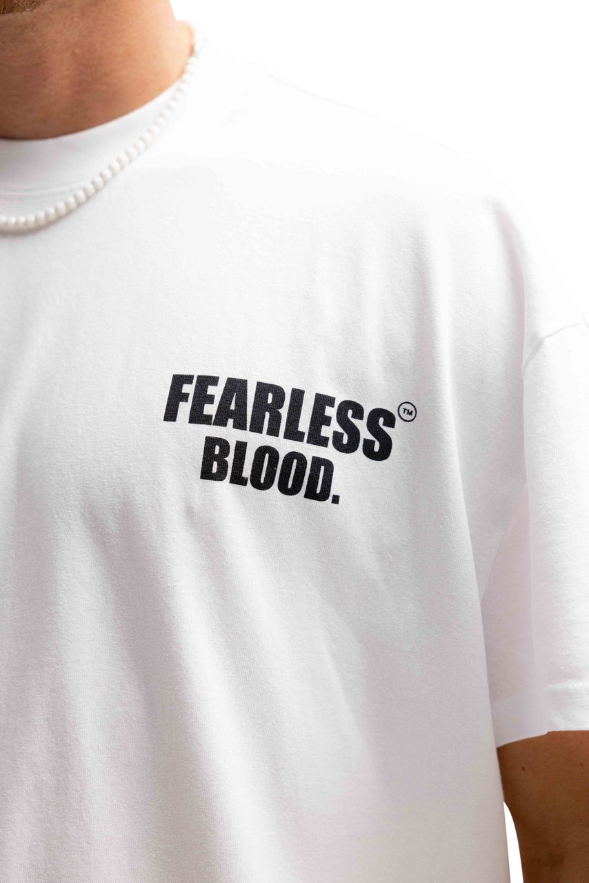 Fearless Blood Fb T-Shirt Wit