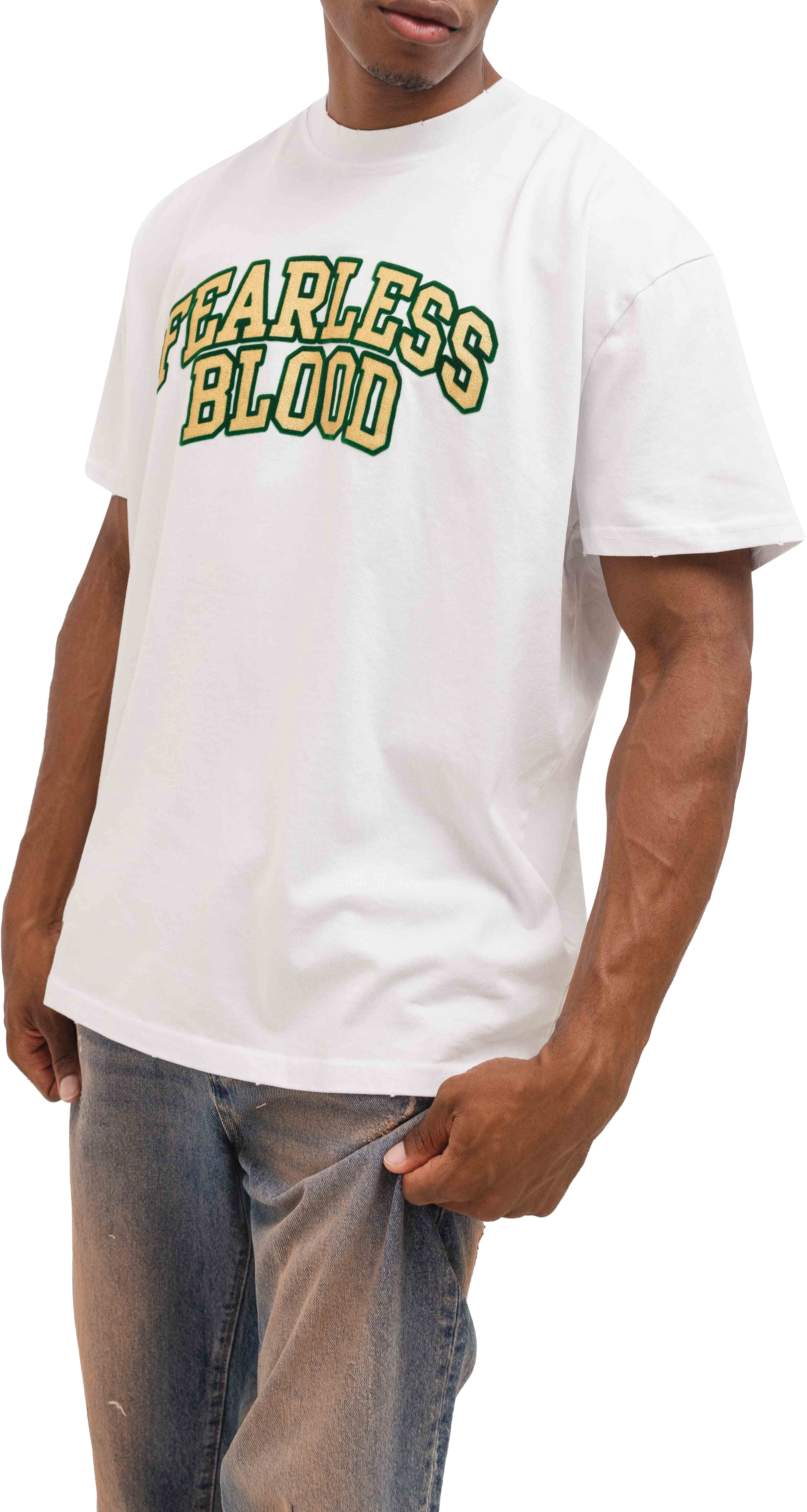 Fearless Blood Fb T-Shirt Wit