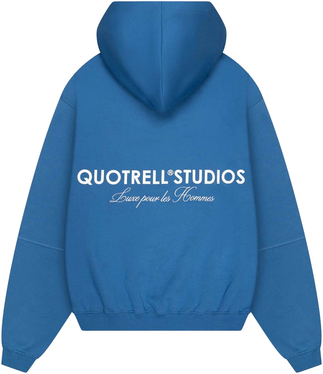 Quotrell Studios Hoodie | Cobalt/white Blauw