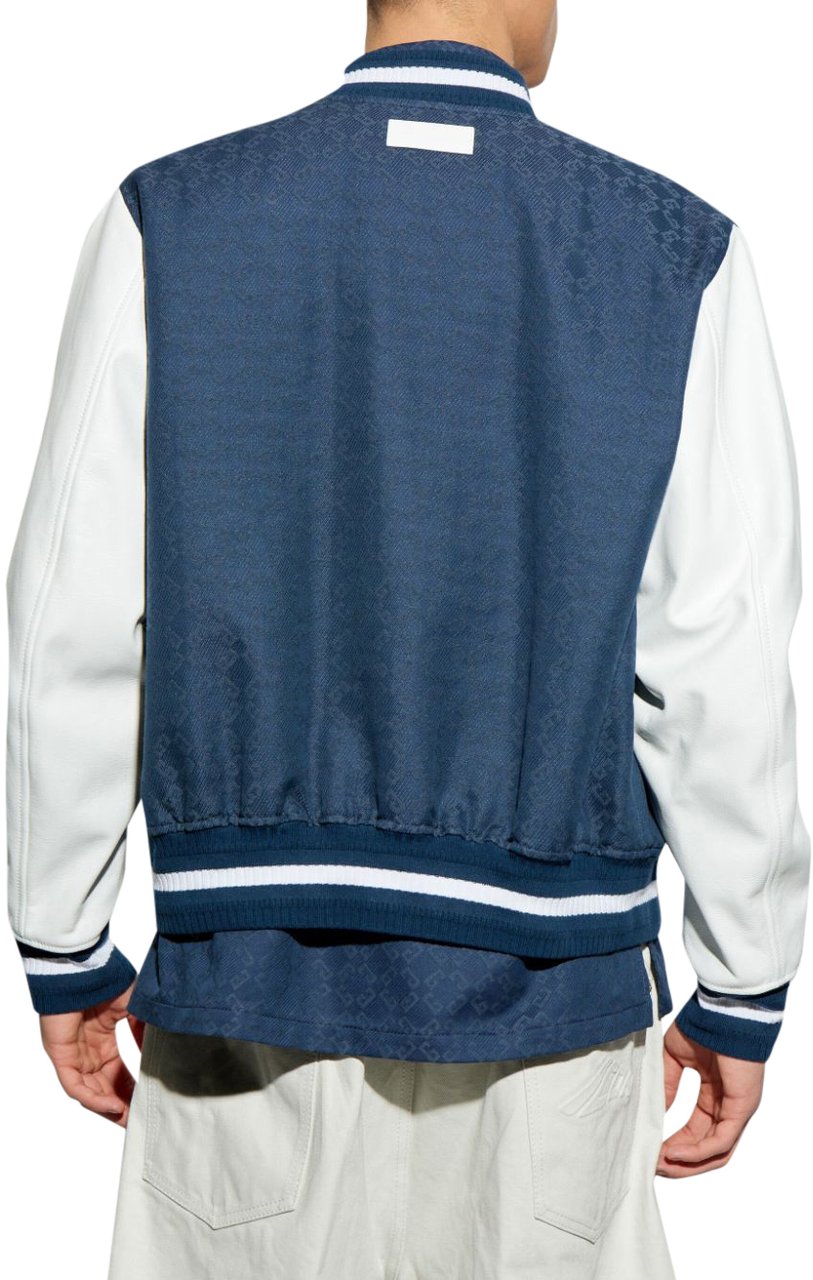 Givenchy Heren Bomber Blauw/Wit Blauw