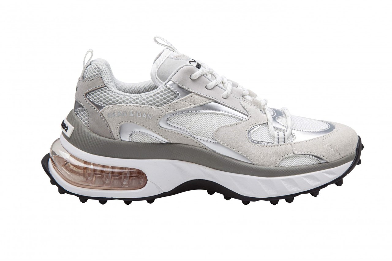 Dsquared2 Heren Bubble Sneaker Wit/Grijs Wit