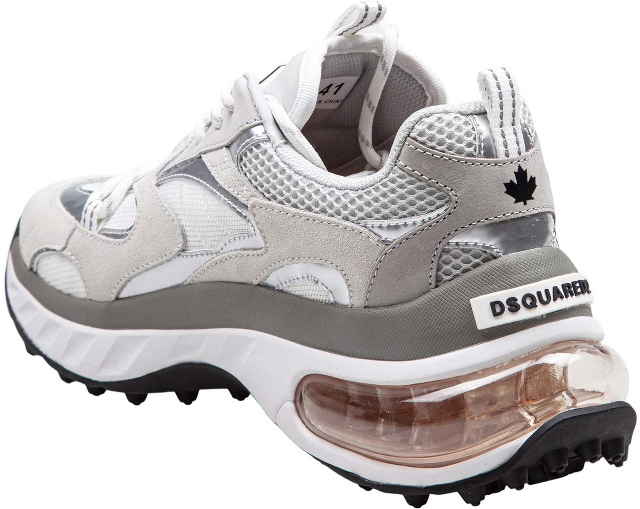 Dsquared2 Heren Bubble Sneaker Wit/Grijs Wit