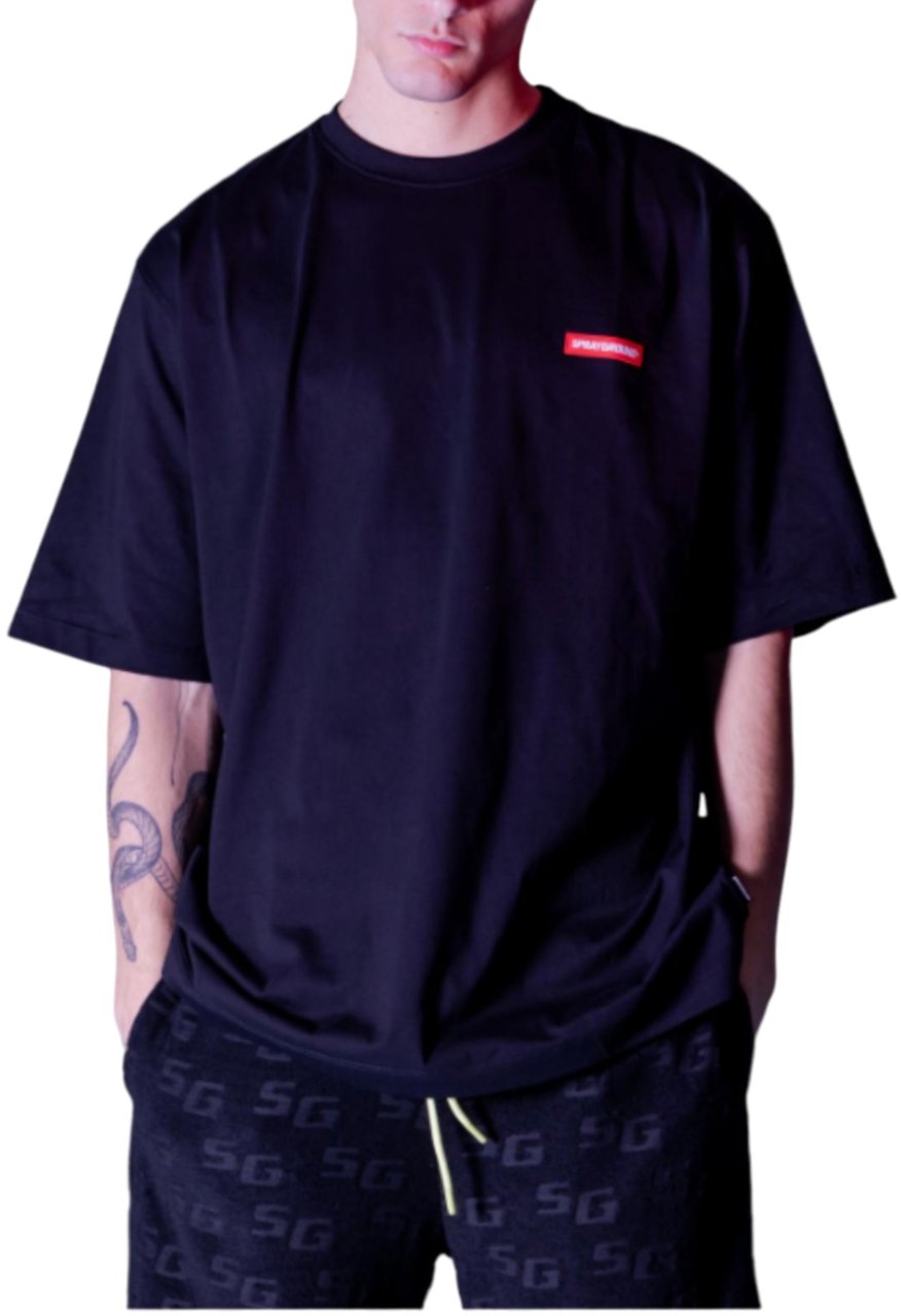 Sprayground T-Shirts And Polos Black Zwart