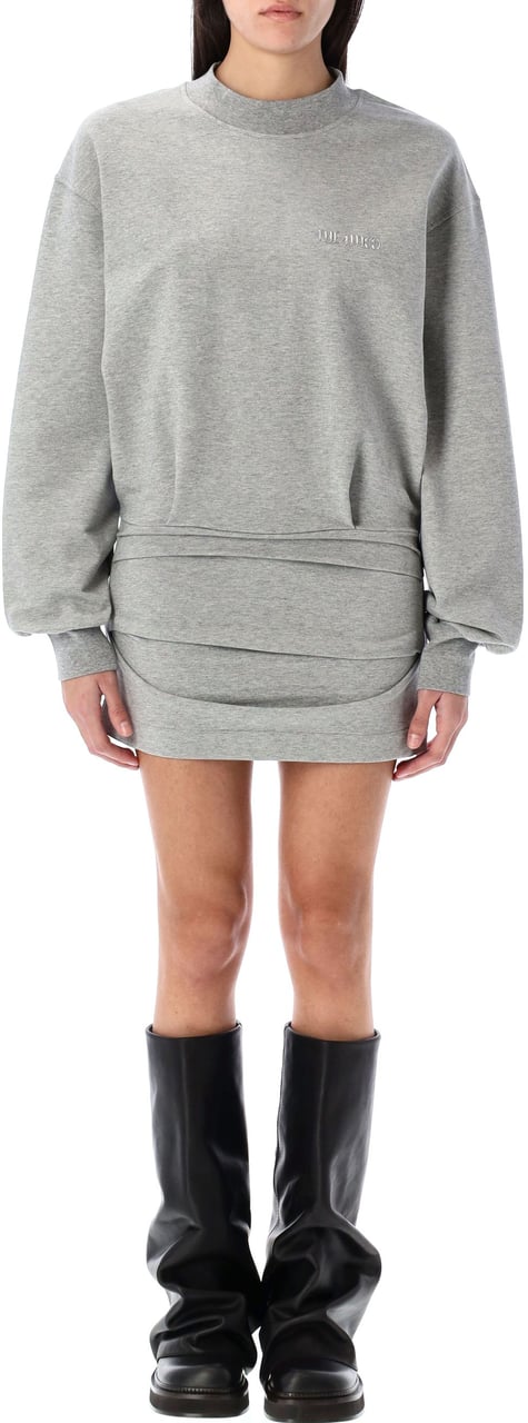 The Attico Fllece Mini Dress Grigio Grijs