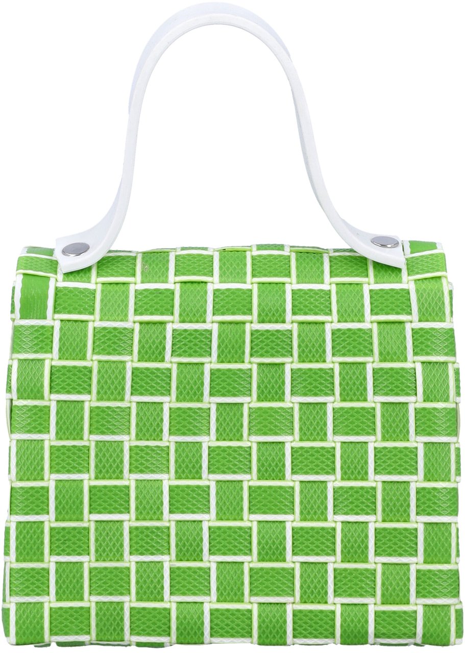 Marni Crossbody Intreccio Lime Groen