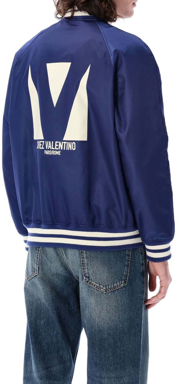Valentino Garavani Bomber Chez Valentino Blu Blauw