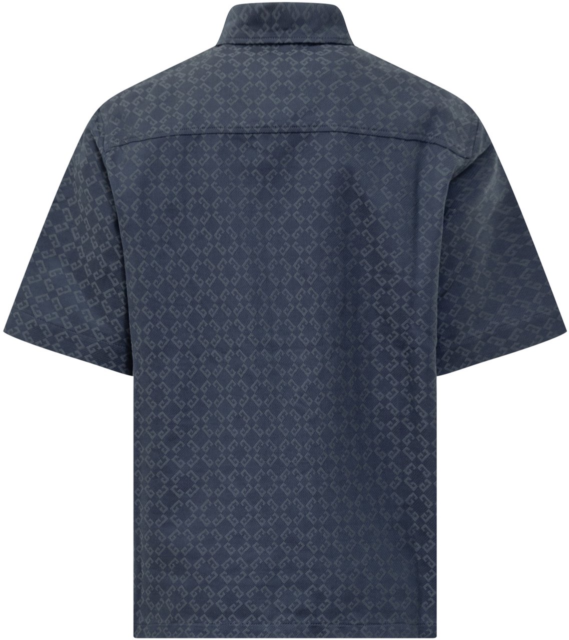 Givenchy Camicia Jacquard Monogram Blauw