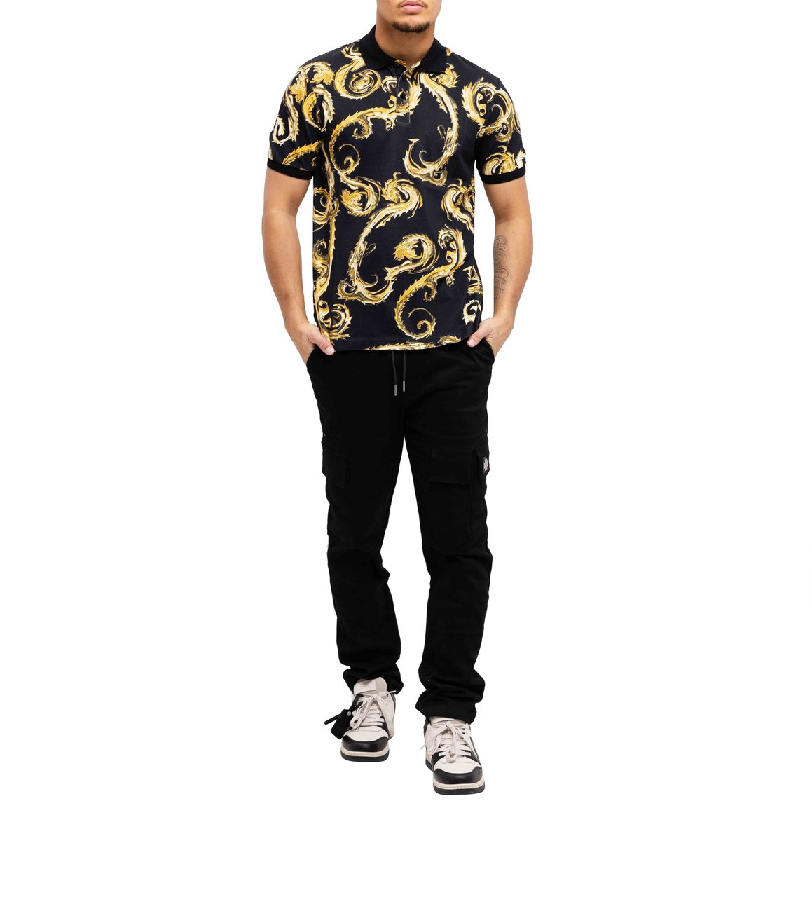 Versace Jeans Couture T-Shirts And Polos Black Zwart