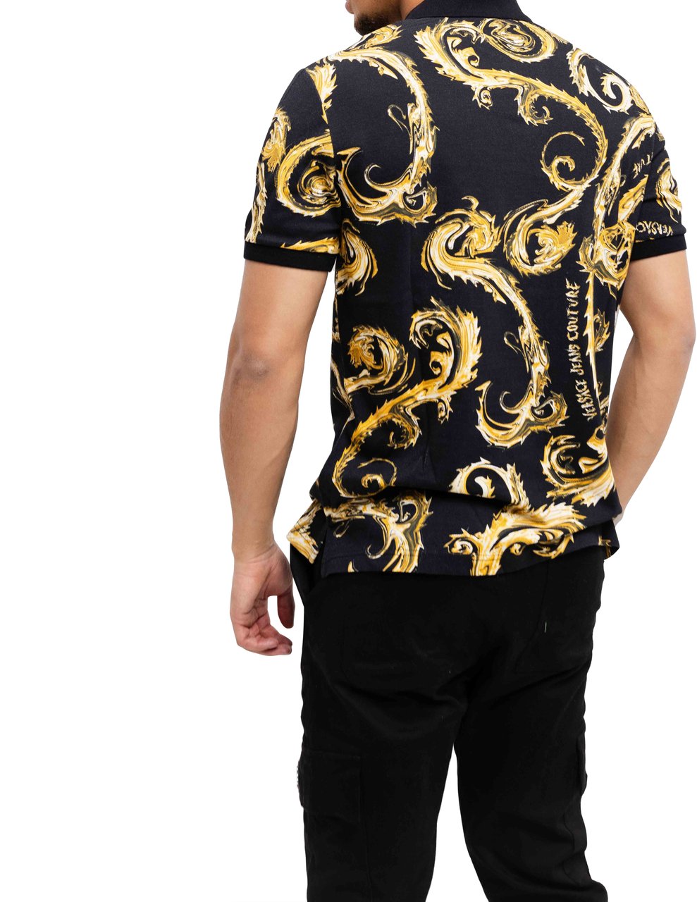 Versace Jeans Couture T-Shirts And Polos Black Zwart
