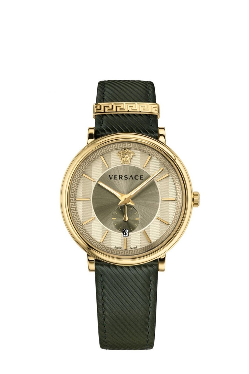 Versace VBQ030017 V-Circle Manifesto heren horloge 42 mm Goud