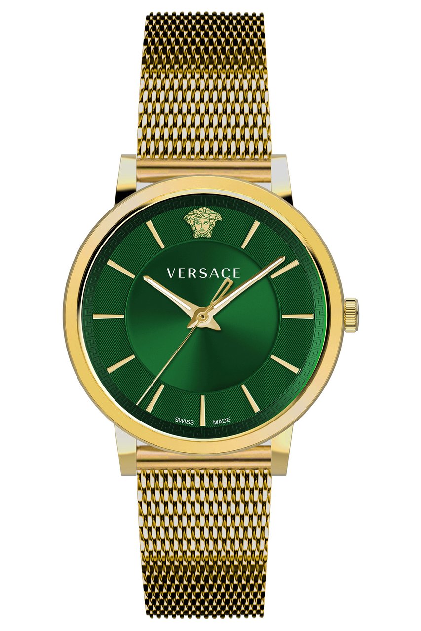 Versace VE5A00820 V-Circle heren horloge 44 mm Groen