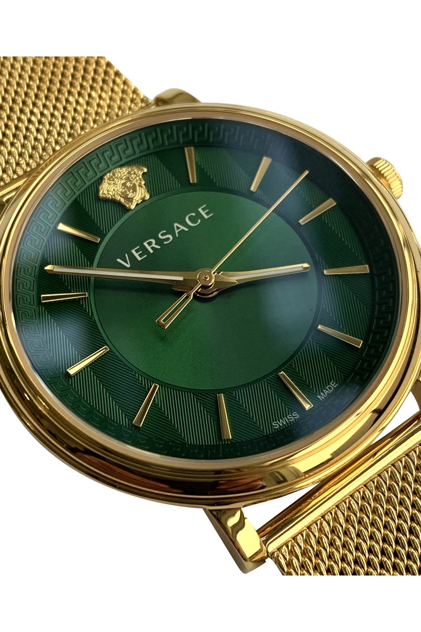 Versace VE5A00820 V-Circle heren horloge 44 mm Groen