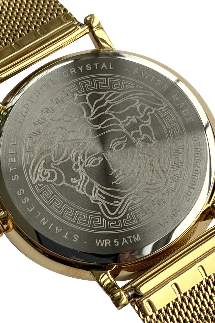 Versace VE5A00820 V-Circle heren horloge 44 mm Groen