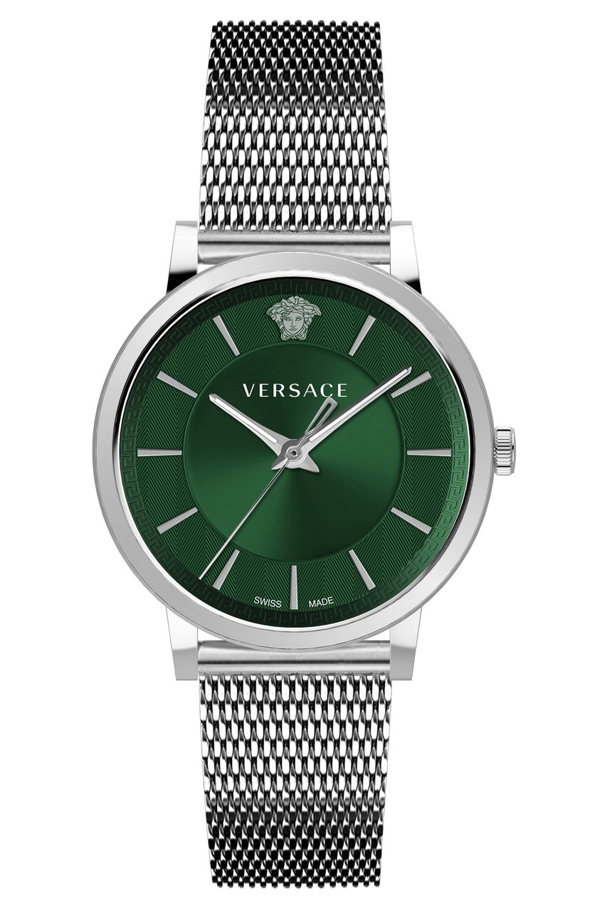 Versace VE5A00620 V-Circle heren horloge 44 mm Groen