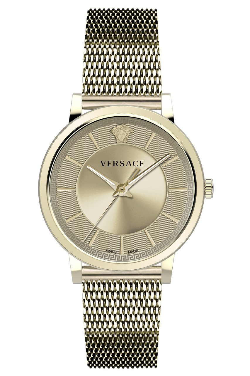 Versace VE5A00720 V-Circle heren horloge 44 mm Goud