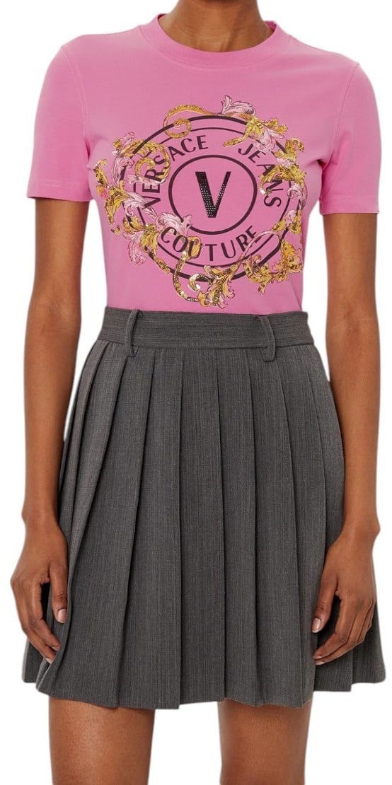 Versace Jeans Couture Dames T-shirt Roze