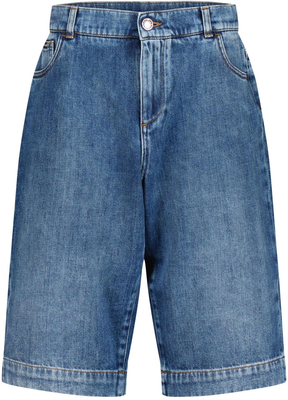 Dolce & Gabbana Dolce & Gabbana Kinder Jongens Shorts In Jeans Blauw