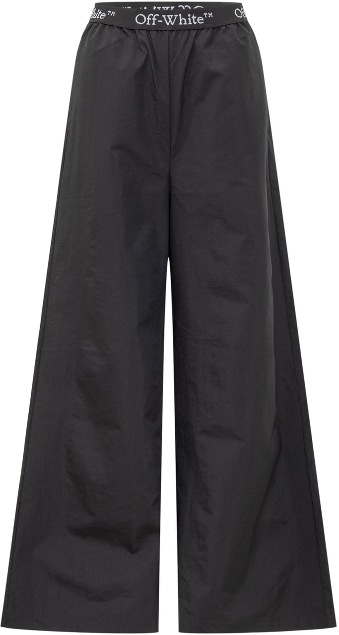 OFF-WHITE Pantaloni Logoband Nylon Zwart