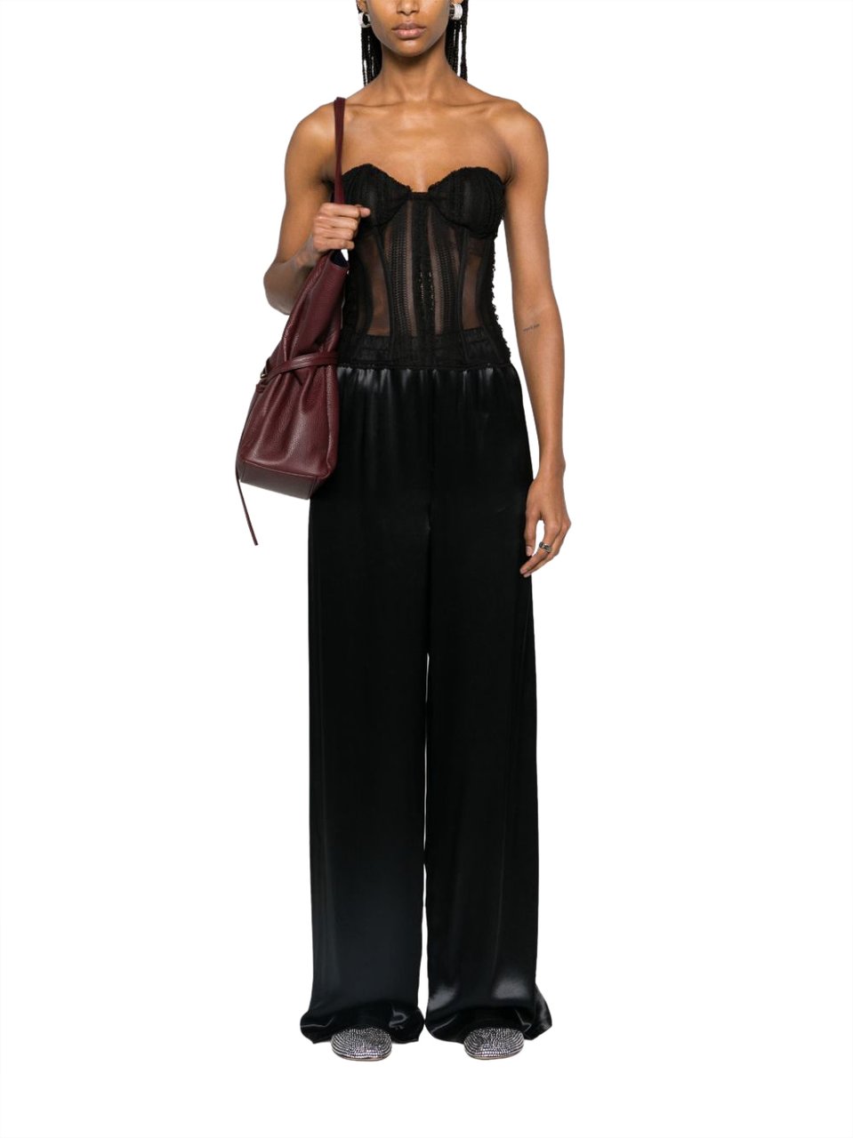 Ferragamo Trousers Black Zwart