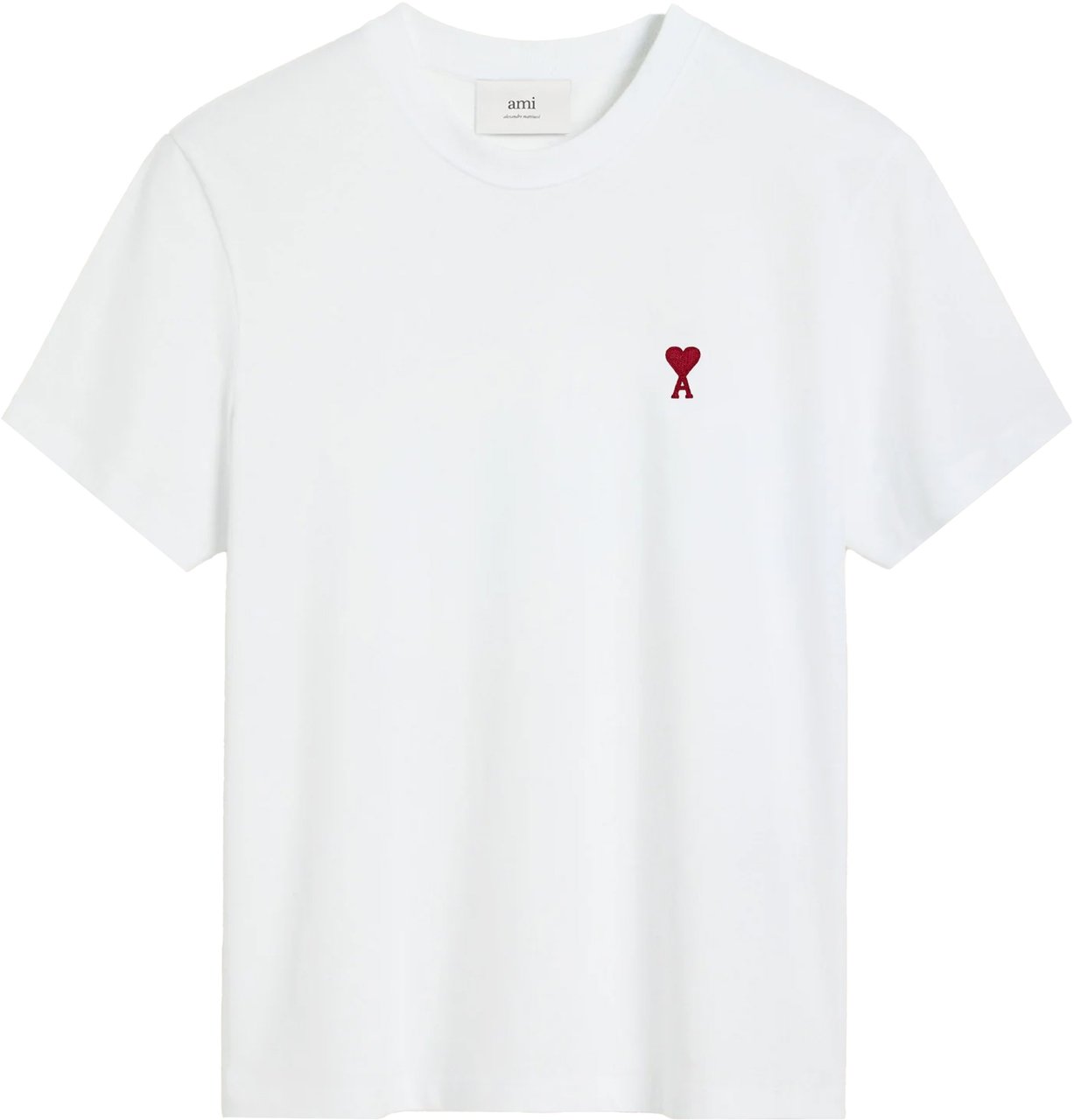 AMI Paris T Shirts & Polo's BFUTS035 724 Wit