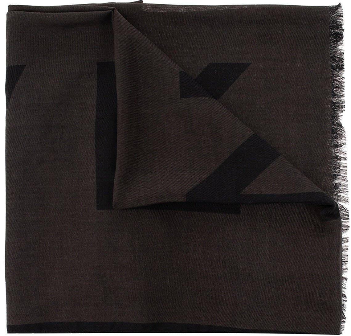 Givenchy Givenchy Logo Scarf Grijs
