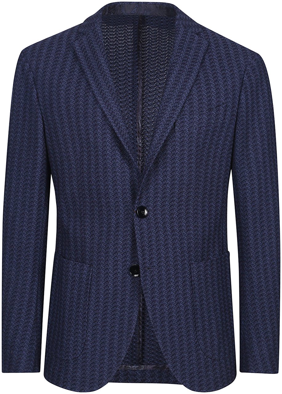 Etro Roma Jacket Blue Blauw