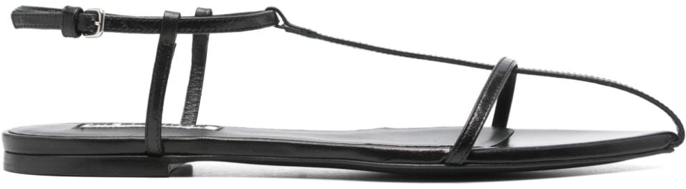 Jil Sander Sandal Nero Zwart