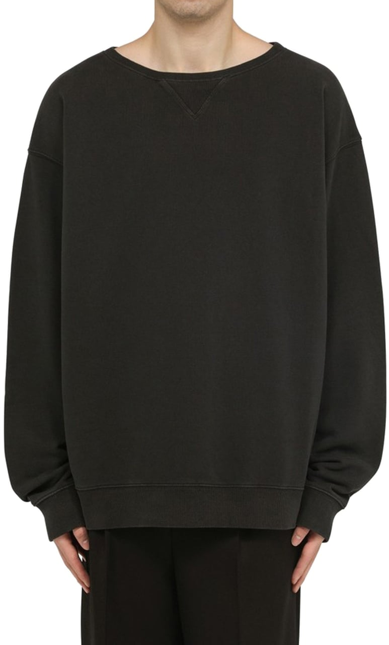Maison Margiela Maison Margiela Cotton Oversize Sweatshirt Zwart