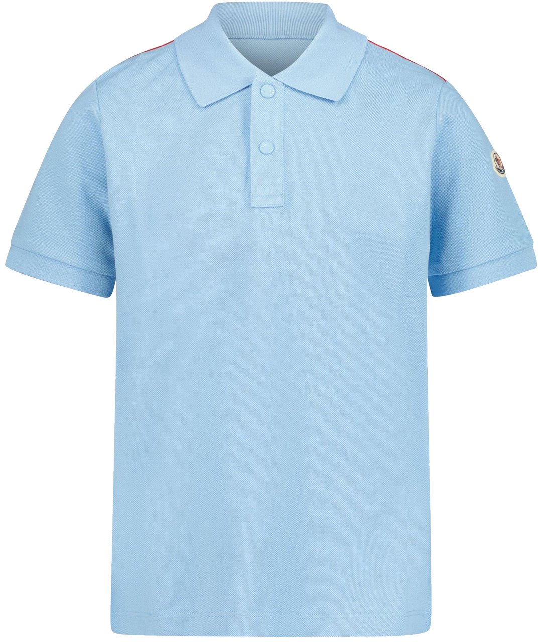 Moncler Moncler Kinder Jongens Polo In Licht Blauw Blauw