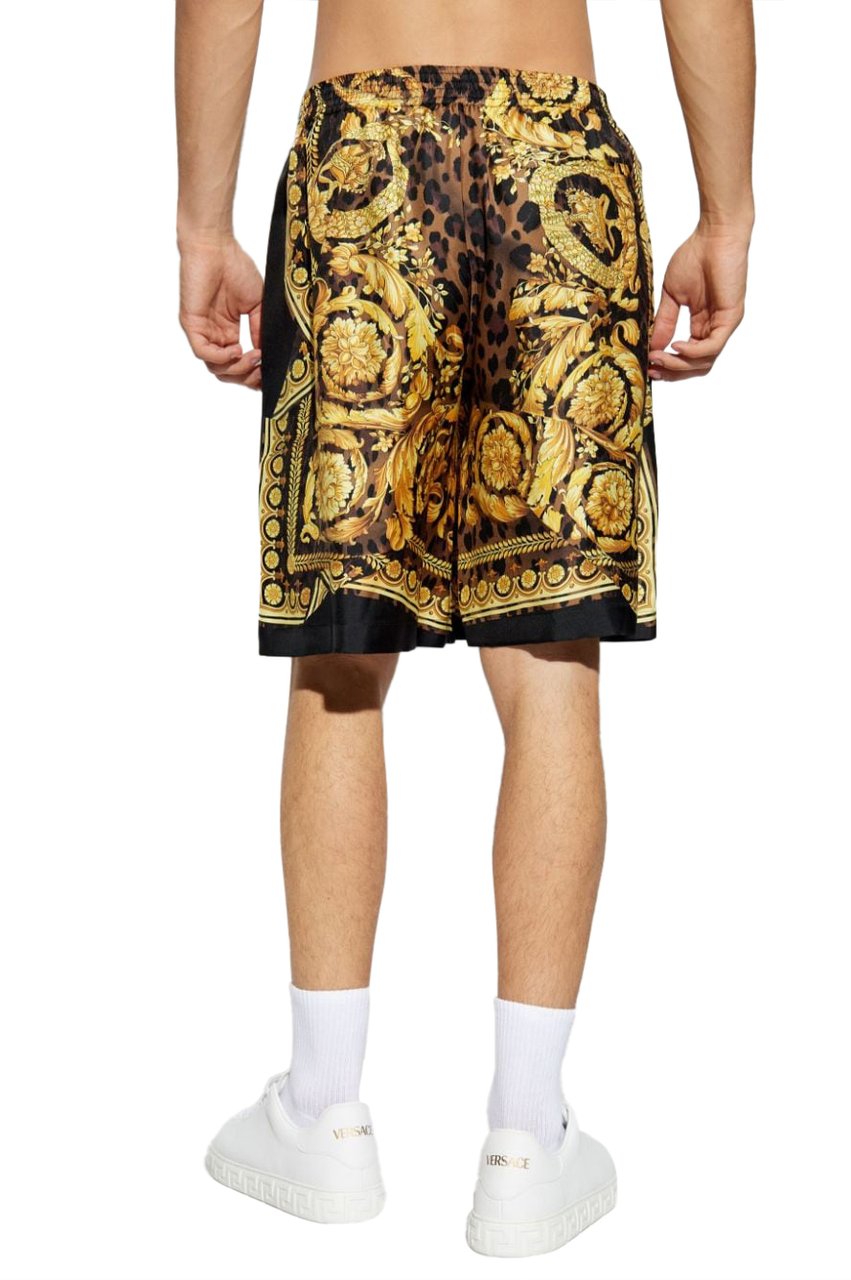 Versace Versace Printed silk bermuda shorts Divers