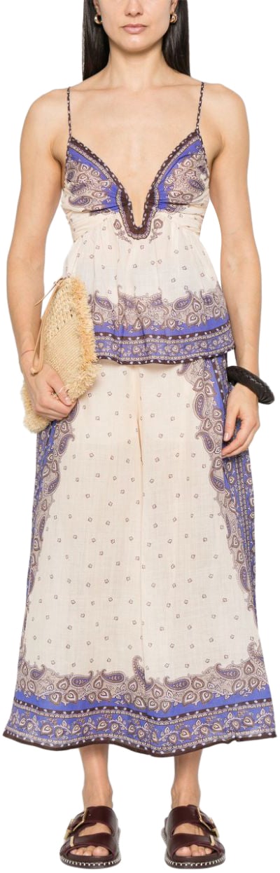 Zimmermann Trousers Purple Paars