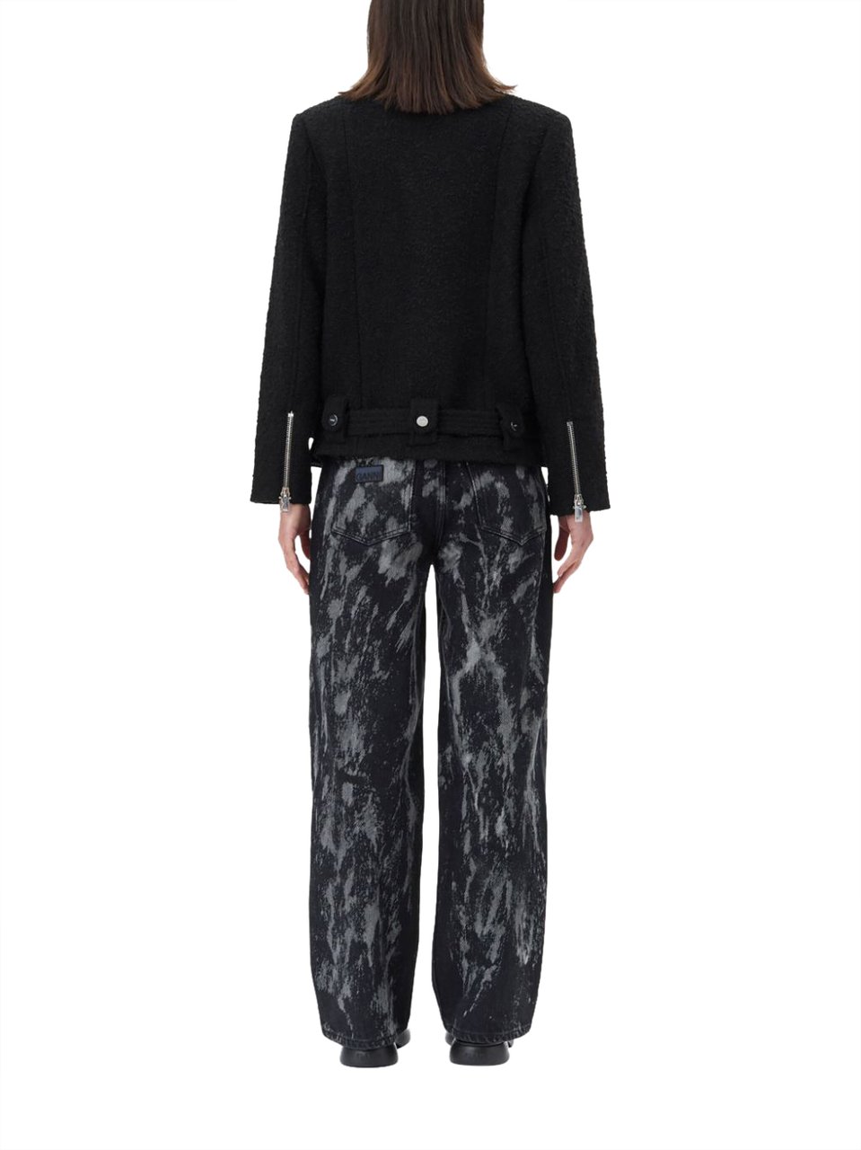 Ganni Jackets Black Zwart