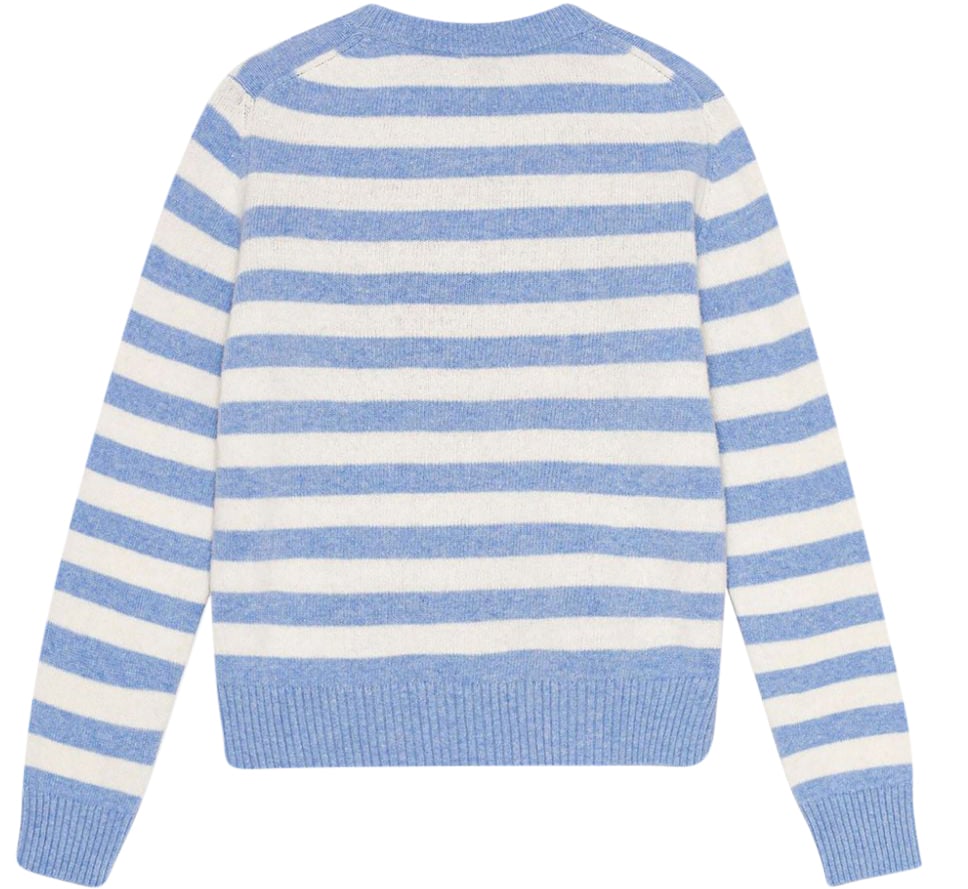 Ganni Sweaters Clear Blue Blauw