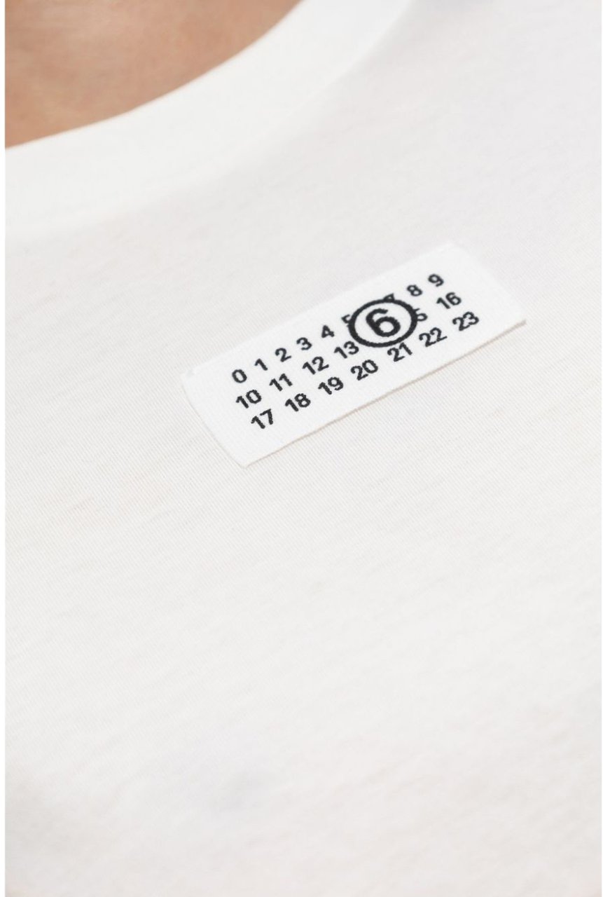 MM6 Maison Margiela T-Shirts And Polos White Wit