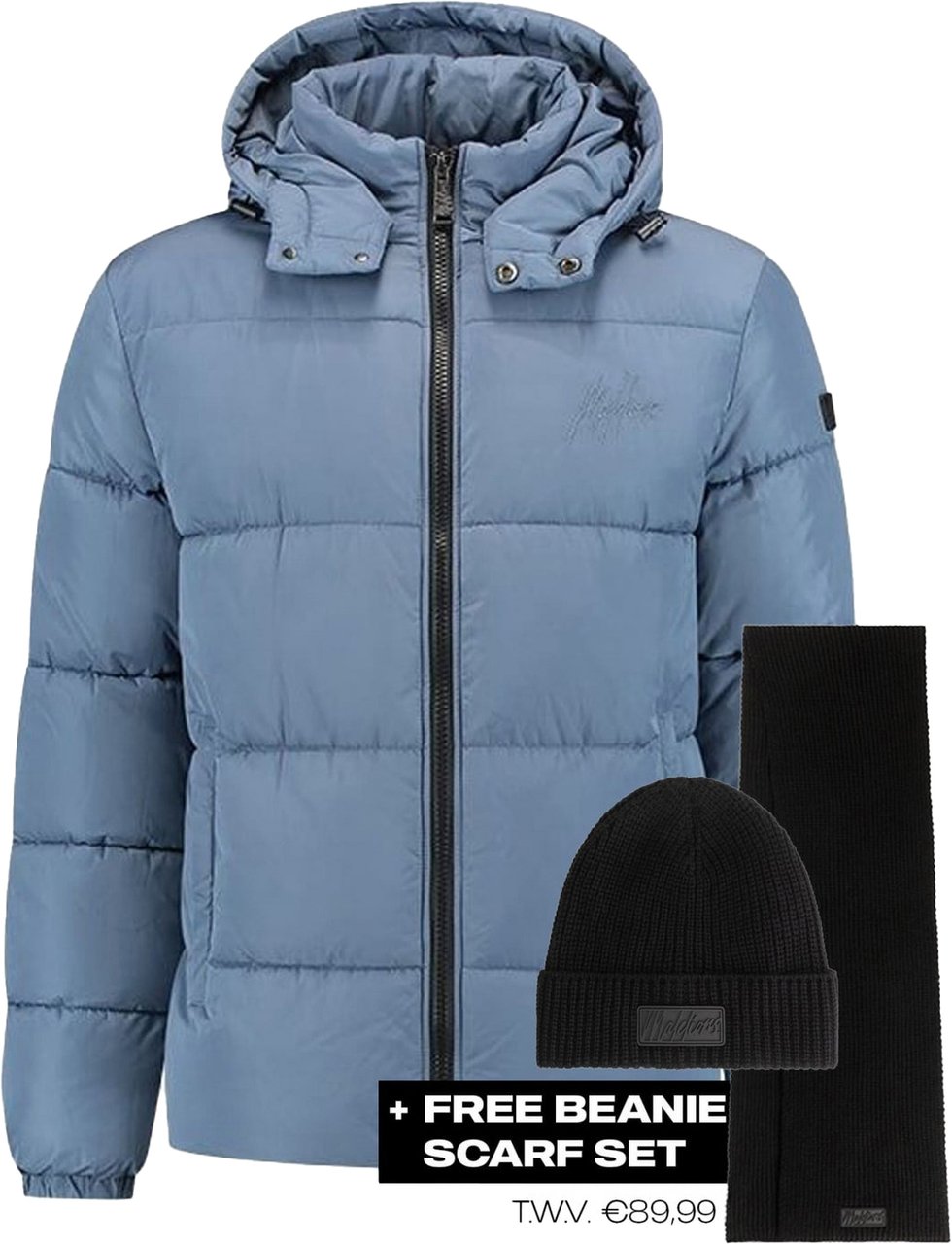 Malelions Donn Puffer Jacket Blauw