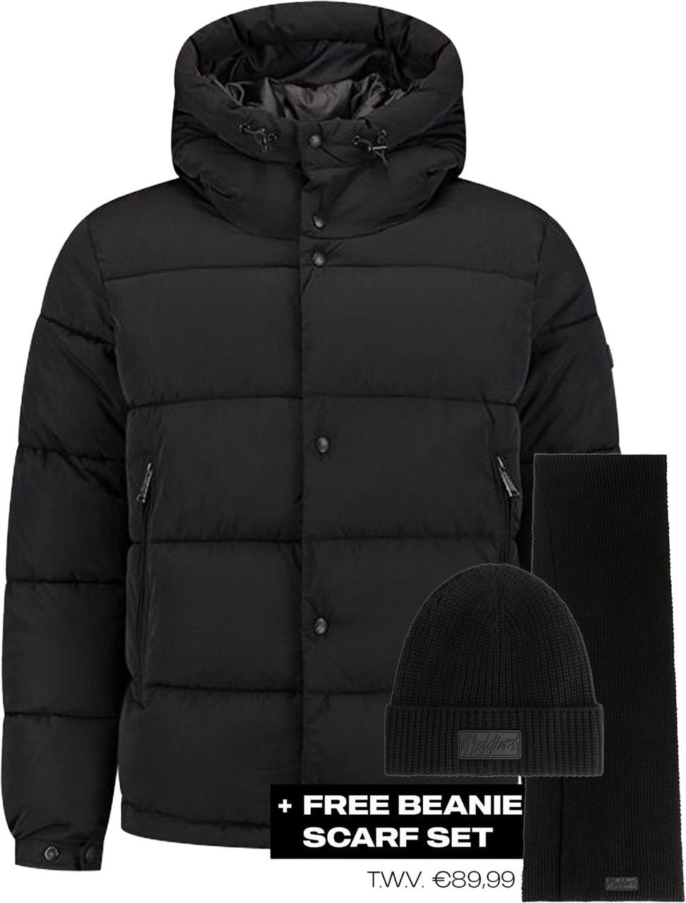 Malelions Arctic Puffer Black Zwart