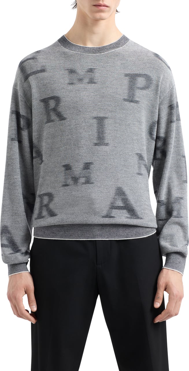 Emporio Armani Sweaters Blue Blauw