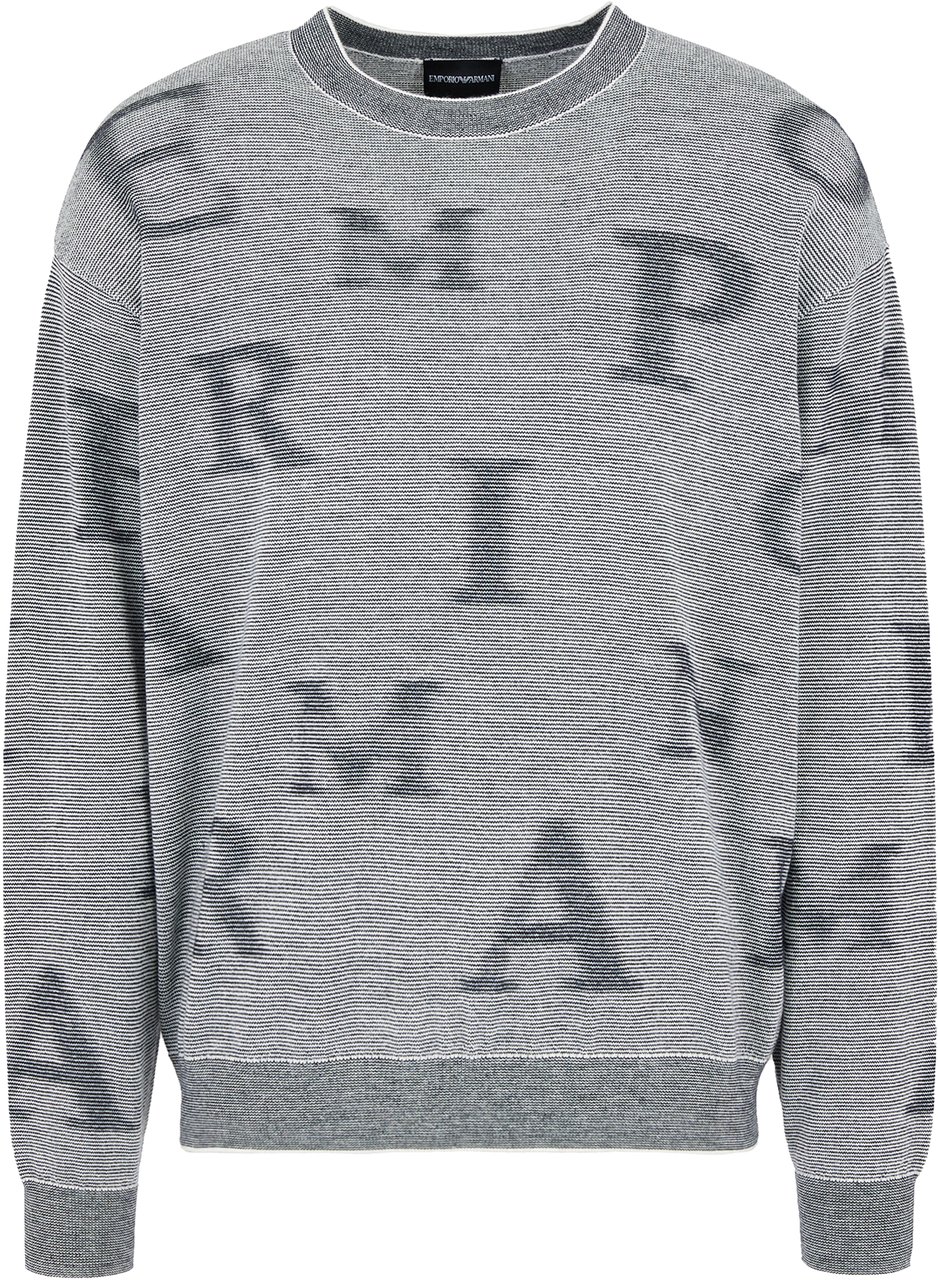 Emporio Armani Sweaters Blue Blauw