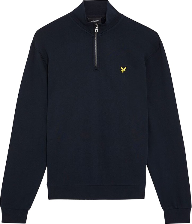 Lyle & Scott Lyle &amp; Scott Loopback Quarter Zip Sweat Blauw
