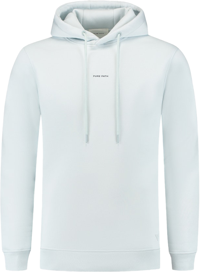 Pure Path Pure Path Regular Fit Hoodie LS Sweaters Blauw
