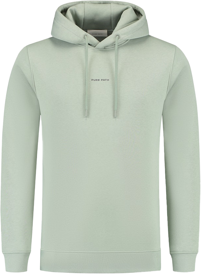 Pure Path Pure Path Regular Fit Hoodie LS Sweaters Groen