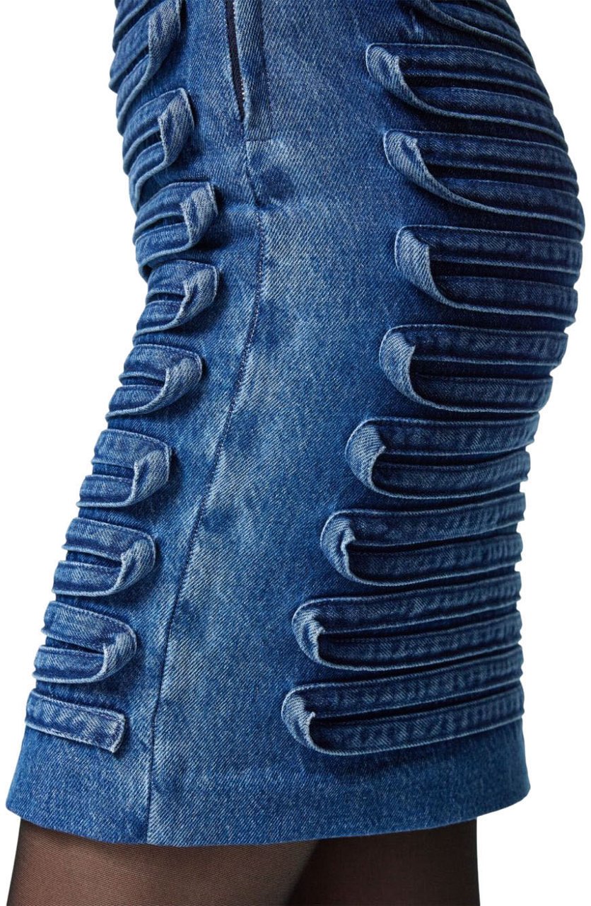 Versace Skirts Denim Blauw
