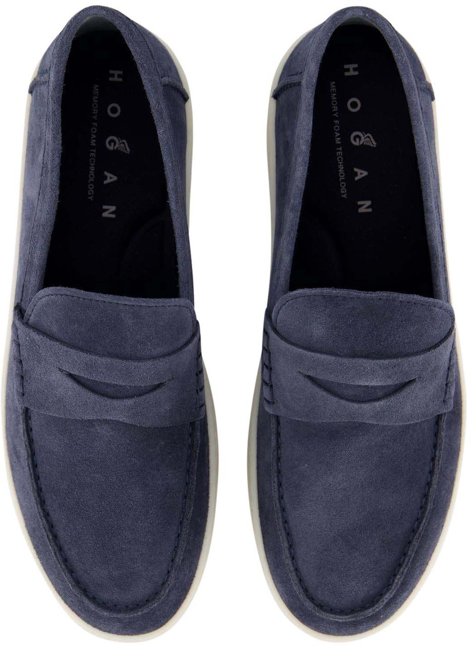 HOGAN Heren Cool Mocassin Blauw Blauw